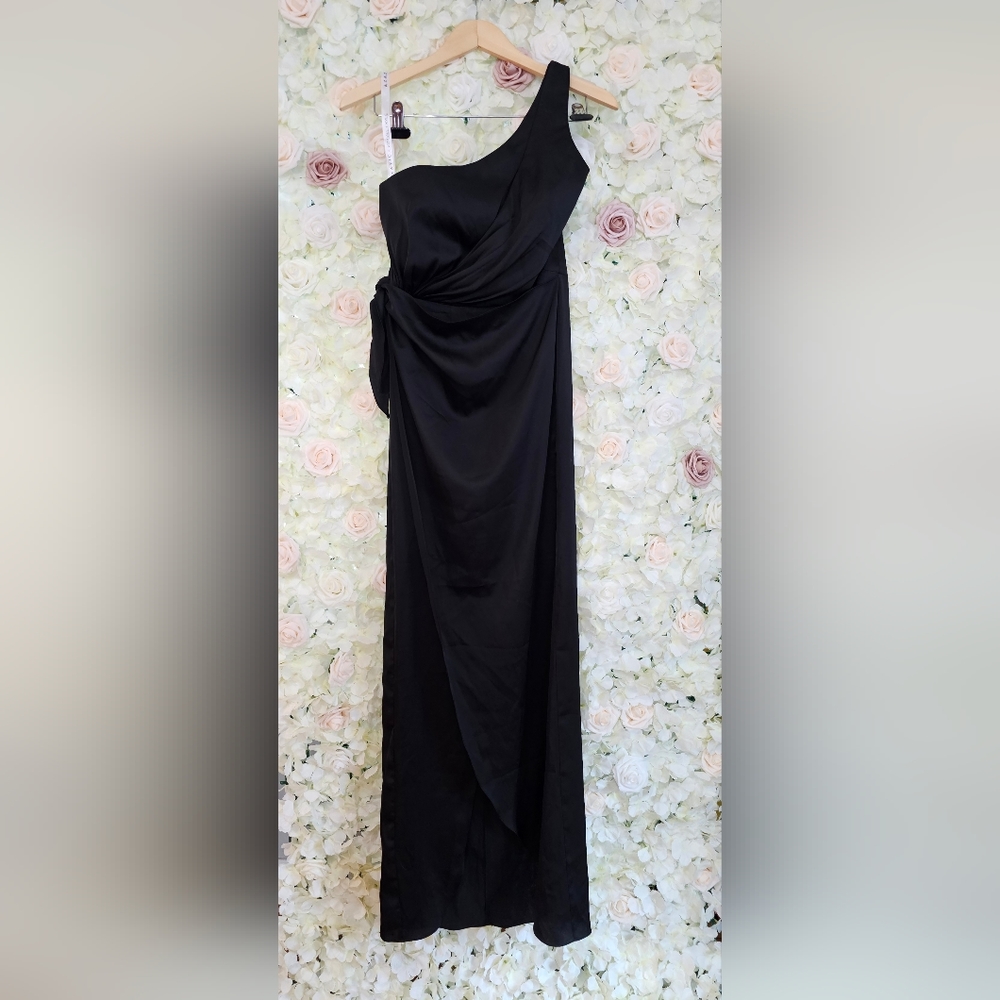 NWT black azazie dress A8 bridesmaid formal wedding dress